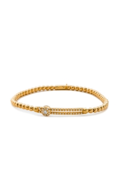 Hulchi Belluni 18k Yellow Gold .25ctw Diamond Beaded Bracelet 20352A-YW
