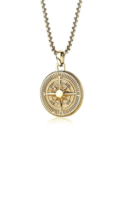 Compass Pendant with Diamonds, White Gold, Proclamation Jewelry