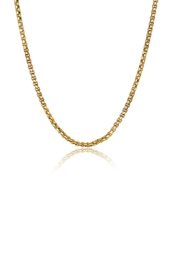 Italgem Stainless Steel Gold Tone Round Box Chain SYN16-22
