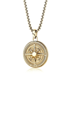 Italgem Stainless Steel Gold Plated Compass Necklace SP139