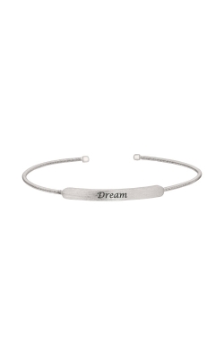 Kelly Waters Sterling Silver Cable Cuff Dream Bracelet LL7029B-RH-DREAM