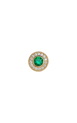 Kelly Waters Gold Finish Sterling Silver Emerald Necklace Charm BL2300CH5G