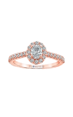 Love Story 14k Rose Gold 1ctw Sydney Diamond Halo Engagement Ring RE-1343044W4S