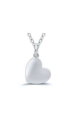 Matchers Sterling Silver Medium Heart Necklace 2465260007W