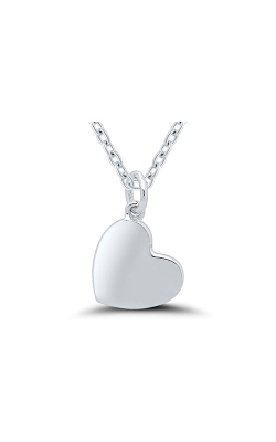 Matchers Sterling Silver Large Heart Necklace 2465270007W
