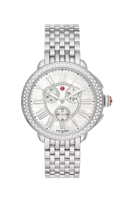 MICHELE Serein Stainless Steel Diamond 41mm Watch MWW21A000068