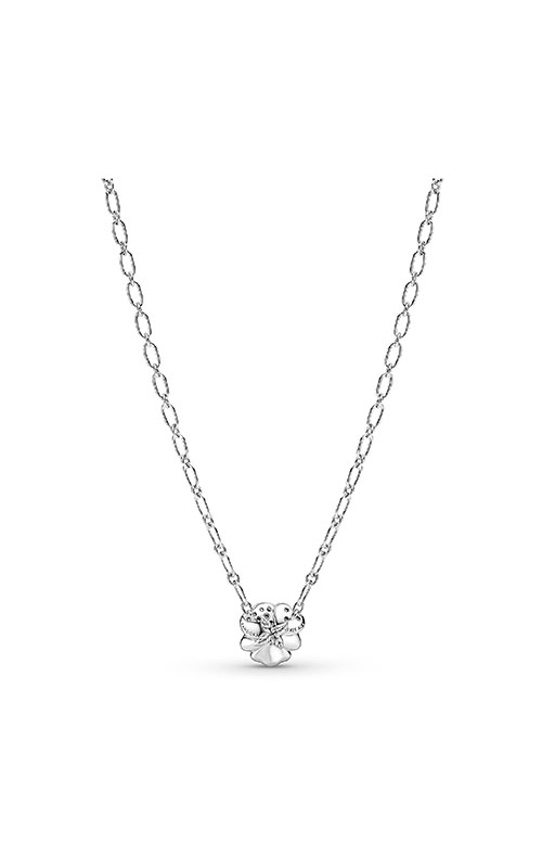 PANDORA Four-Petal Flower 925 Sterling Silver Necklace, Size: 50cm, 19.7  inches - 397956CZ-50 : Amazon.sg: Fashion