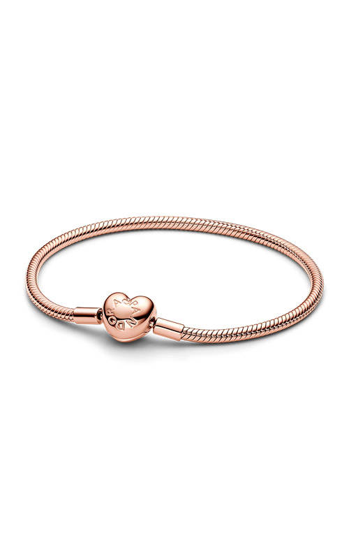 Pandora Pandora Moments Heart Clasp Snake Chain Bracelet 583050C00-19