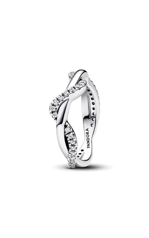 Pandora Sparkle Hearts Ring 56 7.5 925 ALE Sterling Silver 190963CZ $80 |  eBay