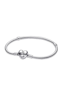 Pandora Silver Charm Bracelet with Heart Clasp 590719-19
