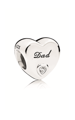 Pandora Dad`s Love Charm Clear CZ 796458CZ (Retired)