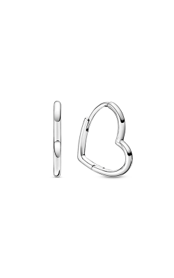 Pandora Asymmetrical Heart Hoop Earrings 298307C00