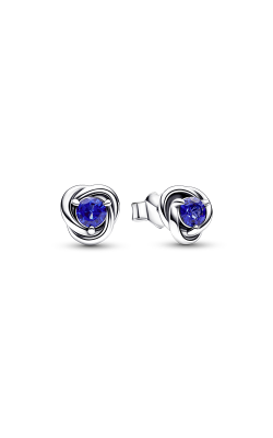 September Blue Eternity Circle Stud Earrings 292334C07