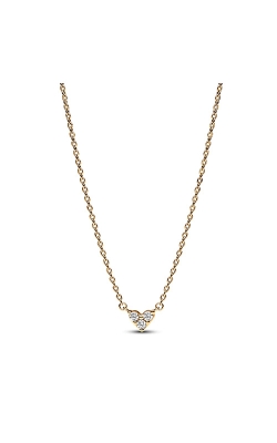Pandora Triple Stone Heart Collier Necklace 363014C01-45