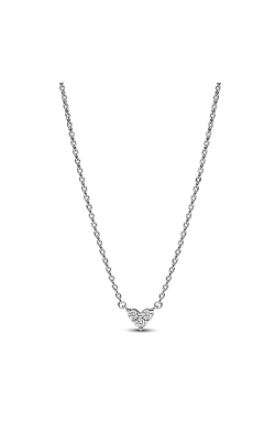 Pandora Triple Stone Heart Collier Necklace 393014C01-45