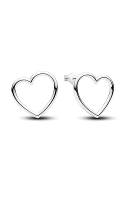 Pandora Front-facing Heart Stud Earrings 293077C00
