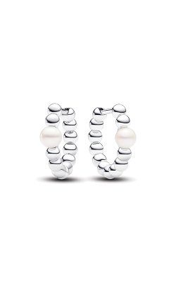 Pandora Treated Freshwater Cultured Pearl & Beads Hoop Earrings 293178C01