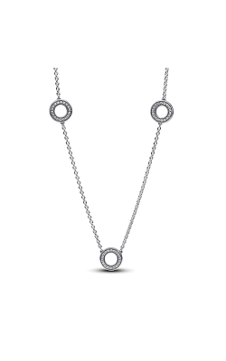 Pandora Pavé Circles Chain Necklace 393162C01-50