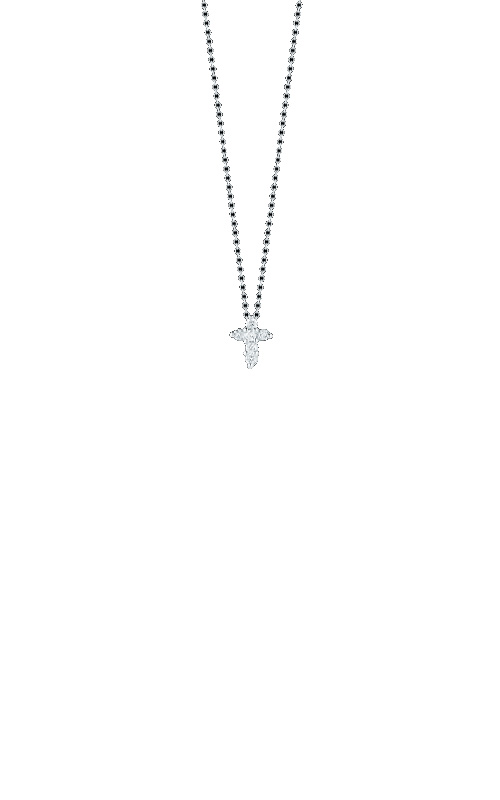 Roberto Coin .10 ct. t.w. Diamond Sideways Cross Necklace in 18kt Yellow  Gold. 15.75