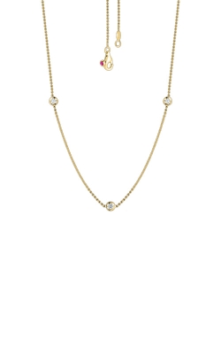 Roberto Coin 18k Yellow Gold Diamonds by the Inch 3 Station Necklace 001317AYCHD0
