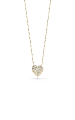 Roberto Coin 18k Yellow Gold Diamond Puffed Heart Pendant 001549AYCHX0