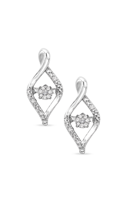 Rhythm of Love Sterling Silver Diamond Earrings ROL2031
