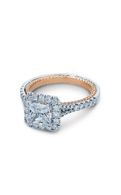 Verragio Parisian 14k White and Rose Gold .88ctw Semi Mount Engagement Ring ENG-0434P