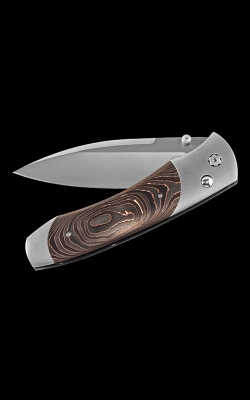 William Henry Titanium with Copper Swirl Carbon Fiber Inlay Pocket Knife A300-6