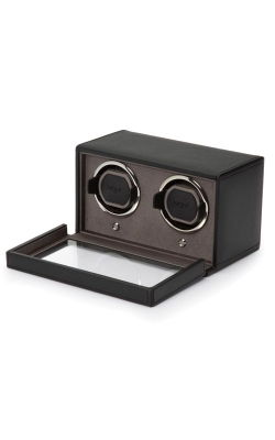 Wolf Cub Double Black Watch Winder With Cover 461203