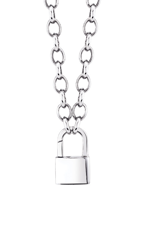 Albert's Sterling Silver 18 inch Padlock Clasp Necklace SSLOCKIRH18CC
