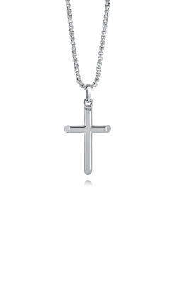 Italgem Stainless Steel 22 Inch Polished Cross Necklace SC182-SI
