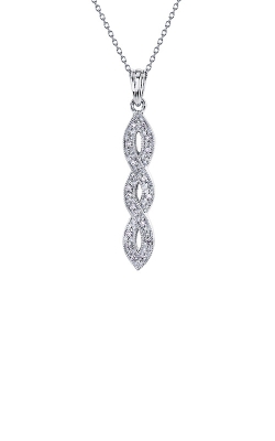 Albert's Sterling Silver .07ctw Diamond Twist Necklace 86759SSSLP