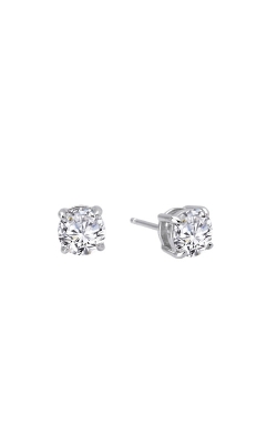 Lafonn Sterling Silver 1.00ctw Round Simulated Diamond Stud Earrings E0107CLP00