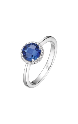 Lafonn Sterling Silver Lab Grown Blue Sapphire 1.05ctw CZ Ring - Size 7 - BR001SAP07