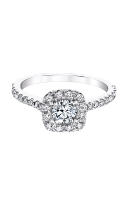 Love Story 14k White Gold 1ctw Halo Diamond Engagement Ring AJ-R10683LJ