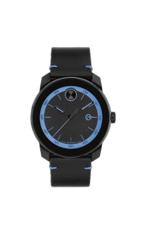 Movado Bold TR90 Seafoam Blue 42mm Mens Watch 3601208