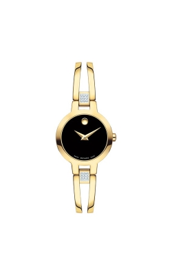 Movado Amorosa 24mm Goldtone Ladies Watch 0607155