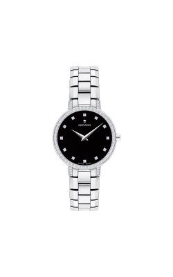 Movado Ladies Faceto 28mm Stainless Steel Watch 0607484