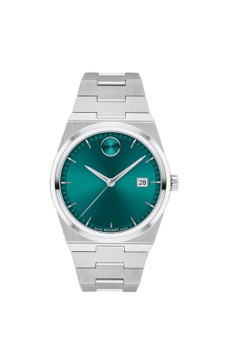 Movado Bold Quest 40mm Green Sunray Dial Mens Watch 3601222