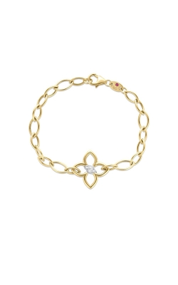 Roberto Coin 18k Yellow Gold Cialoma Diamond Flower Bracelet 7773638AJLBX