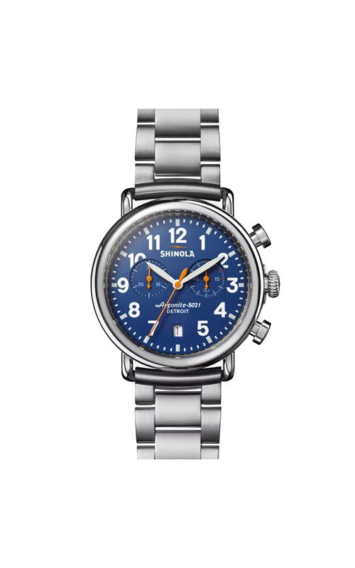 Shinola The Runwell 41mm Blue Dial Mens Watch 20172978 