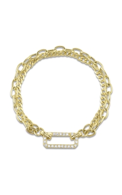 Shy Creation 14k Yellow Gold .41ctw Diamond Link Bracelet SC55024896
