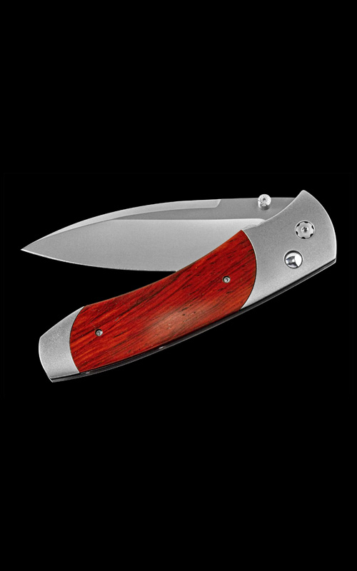 William Henry Titanium with Cocobolo Wood Inlay Pocket Knife A3007