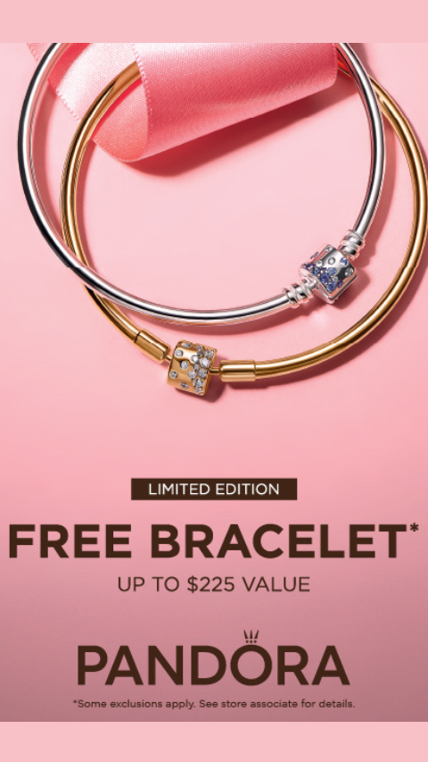 Pandora Free Bracelet Promotion